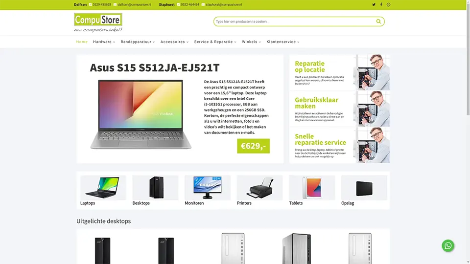 CompuStore - website