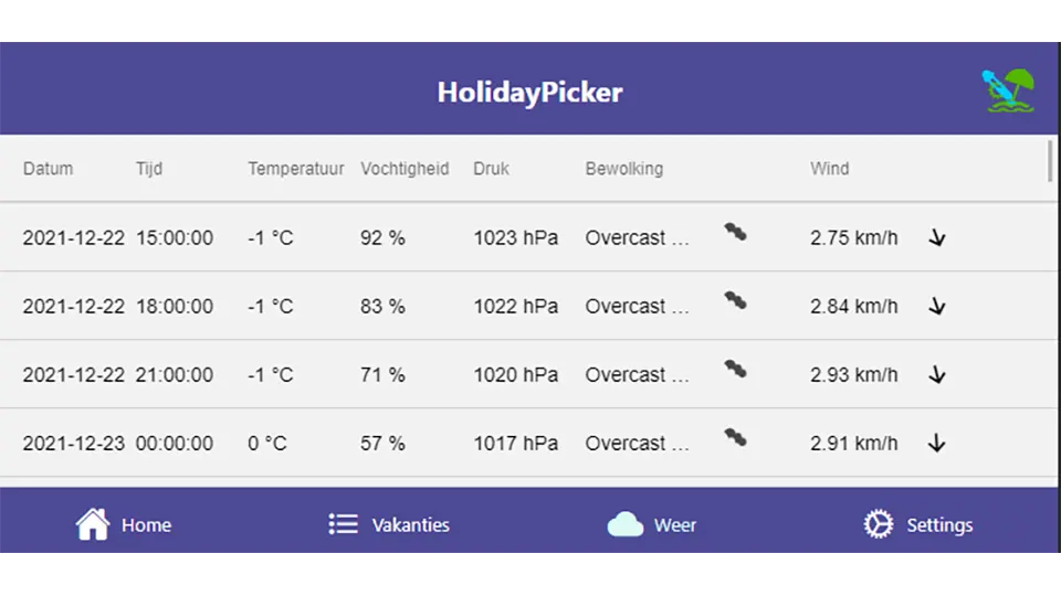 Deltion College - Holiday Picker